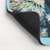 Raccoon sleeping night sky muismat (Hoek)