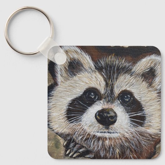Raccoon Sleutelhanger (Voorkant)