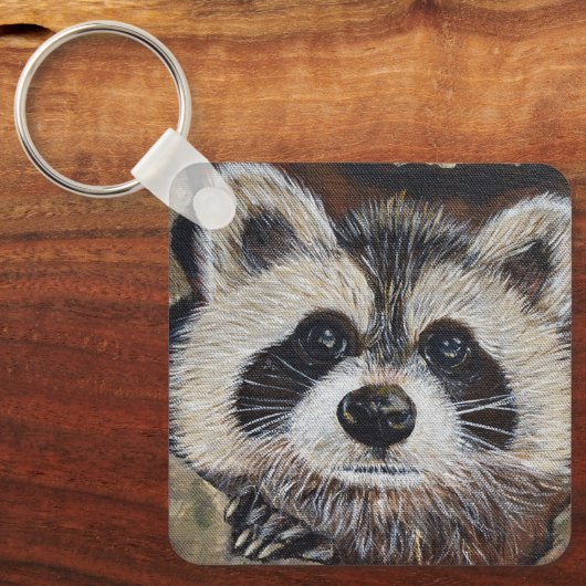 Raccoon Sleutelhanger (Voorkant)