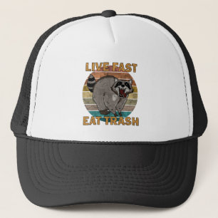 Raccoon - snel levend etend afval trucker pet