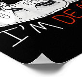 Raccoon Sorry I Can't I'm Dead Rat Poster (Hoek)