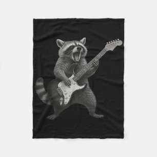 Raccoon speelt gitaarrock-'n-rollgitarist Rac Fleece Deken