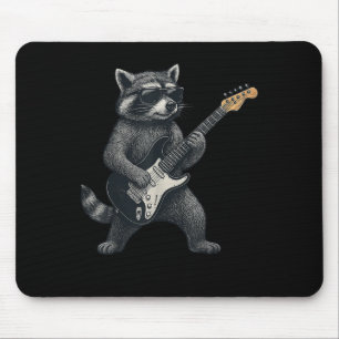 Raccoon spelen gitaar rock en roll cadeau Mannen v Muismat