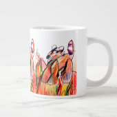 Raccoon spelen herfst grote koffiekop (Rechts)