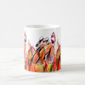 Raccoon spelen herfst koffiemok (Center)