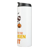 Raccoon Spirit Halloween Pumpkin Party Thermosbeker (Geroteerd rechts)