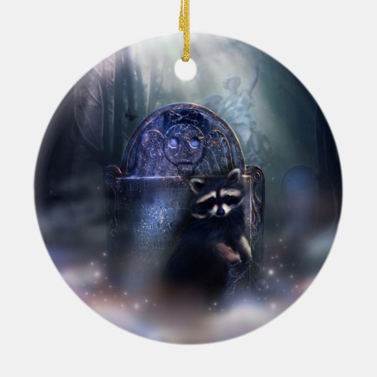Raccoon Spirit Ornament (Achterkant)