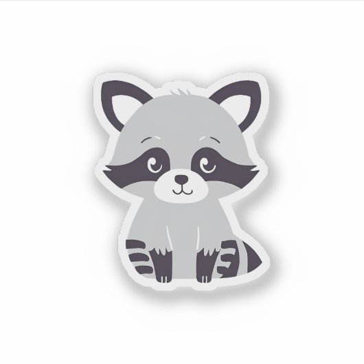 Raccoon Sticker (Voorkant)
