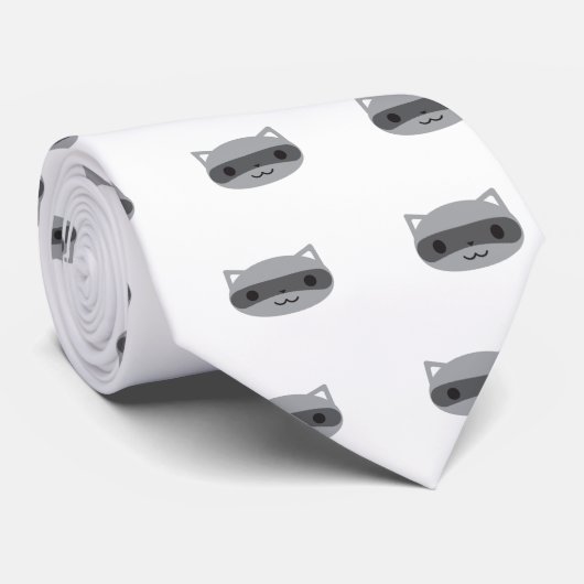 Raccoon Stropdas (Opgerold)