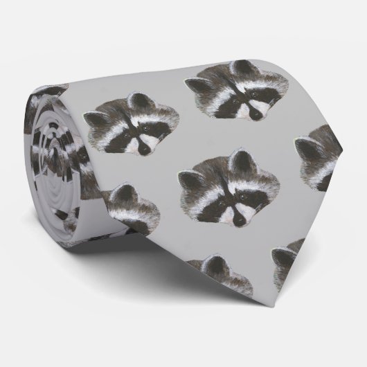 Raccoon Stropdas (Opgerold)