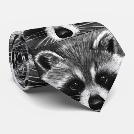 Raccoon Stropdas (Opgerold)