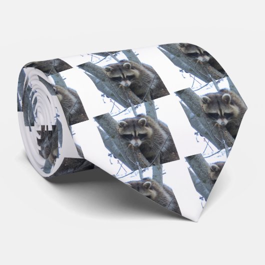 Raccoon Stropdas (Opgerold)