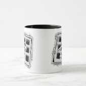 Raccoon Stuck in Grate Illustratie Mok (Midden)