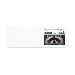 Raccoon stuurt de covid-19 Corona door Funnycomb u Etiket