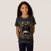 Raccoon Sweet Herfst past Tekst en Kleur aan T-shirt (Voorkant volledig)