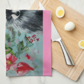 Raccoon Sweethearts Kitchen Towels Theedoek (Quarter Fold)