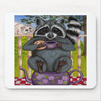 RACCOON Tea Guest Mousepad Muismat