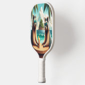 Raccoon Tea Party Pickleball Paddle (Links)