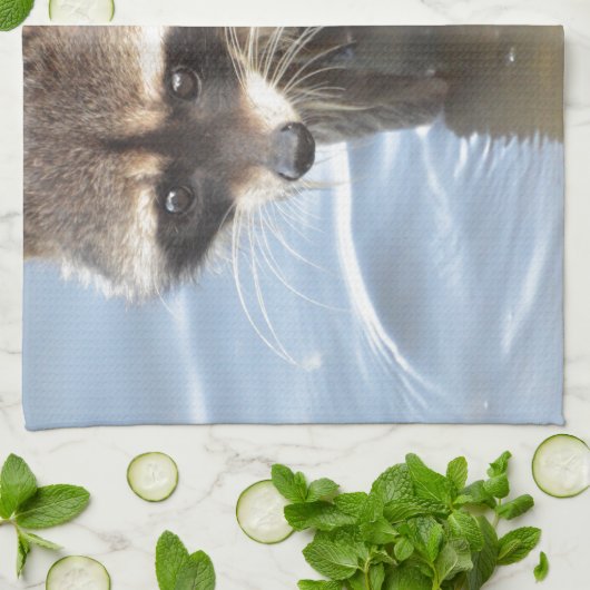 Raccoon Theedoek (Gevouwen)