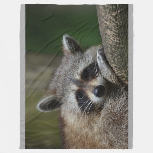 Raccoon Throw Blanket Fleece Deken (Voorkant)
