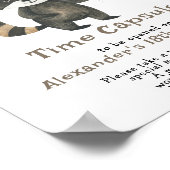 Raccoon Time Capsule 1st birthday Poster (Hoek)