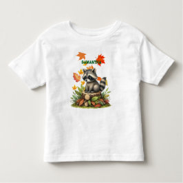 Raccoon Toddler T-Shirt Cute Animal  for Kids