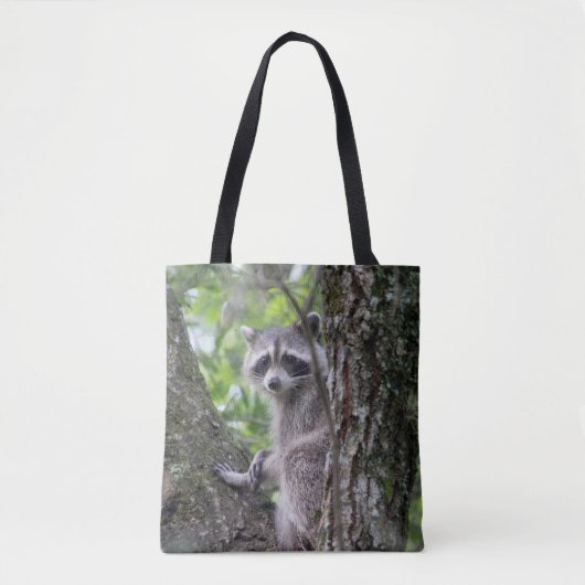 Raccoon Tote Bag (Voorkant)