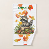 Raccoon Towel Set | Cute Animal Bath Towels Bad Handdoek (Handdoek)