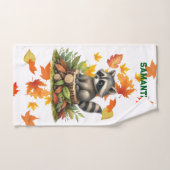 Raccoon Towel Set | Cute Animal Bath Towels Bad Handdoek (Handdoek)