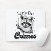 Raccoon Trash Funny Racoon Laten we misdaden Schat Muismat (Met muis)