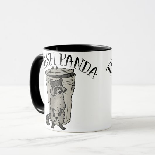 Raccoon Trash Panda Mok (Voorkant links)