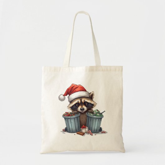 Raccoon Trash Tote Bag (Voorkant)