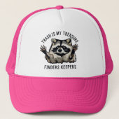 Raccoon Trucker Hat Trash Treasure Finders Pet (Voorkant)