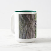 Raccoon Tweekleurige Koffiemok (Voorkant links)