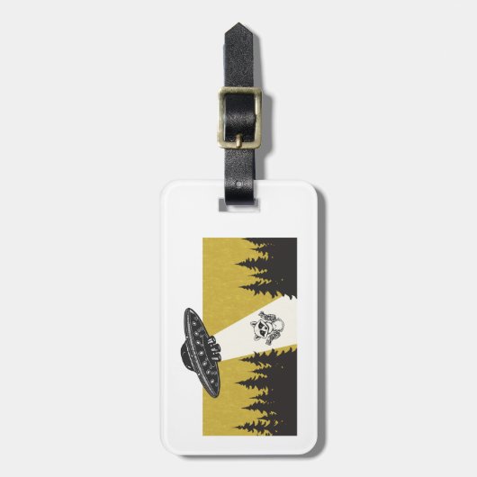 Raccoon UFO Bagagelabel (Voorkant verticaal)