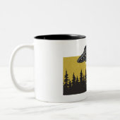 Raccoon UFO Tweekleurige Koffiemok (Links)