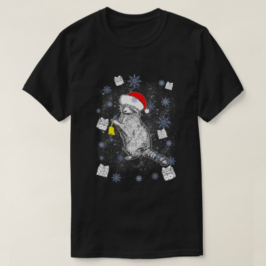 Raccoon Ugly KerstSweater Winter Gift T-shirt (Design voorkant)