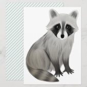 Raccoon, uitgesneden kaart (Voorkant / Achterkant)