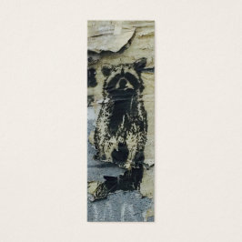  Raccoon Urban Street Art Graffiti Mini Visitekaartjes