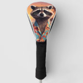 Raccoon Vakantie Golfheadcover (Voorkant)