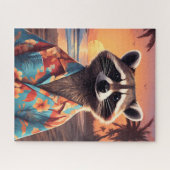 Raccoon Vakantie Legpuzzel (Horizontaal)