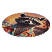 Raccoon Vakantie Snijplank (Hoek)