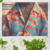 Raccoon Vakantie Theedoek (Gevouwen)