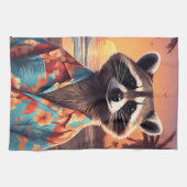 Raccoon Vakantie Theedoek (Horizontaal)