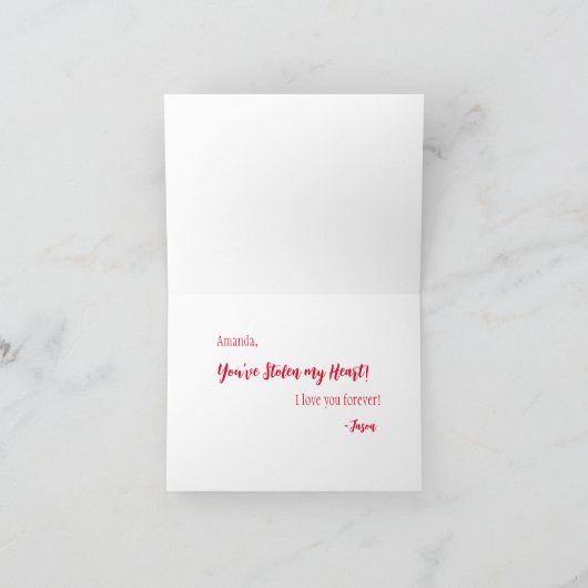 Raccoon Valentijn Kaart (Binnen)