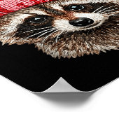 Raccoon Valentines Day Funny Feral Raccoon Love He Poster (Hoek)