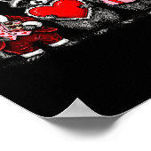 Raccoon Valentines Day Funny Feral Raccoon Love He Poster (Hoek)