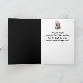 Raccoon van moederdag kaart (Binnen)