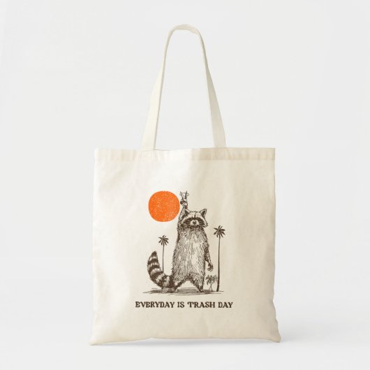 Raccoon verblijf Trashy dier Tote Bag (Voorkant)