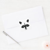 Raccoon Vierkante Sticker (Envelop)